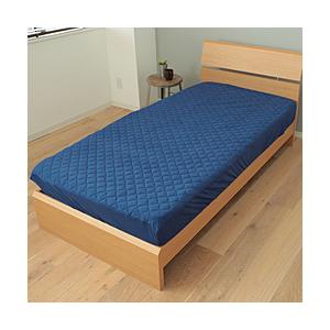 メルクロス やわらか天竺ニット抗菌防臭わた入り一体型BOXシーツ（ダブル/約140×200×30cm...