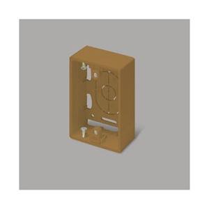 マサル工業 ニュー・エフ用露出ボックス 1個用浅型 ブラウン 個袋 SFBAEH16