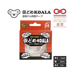 ジット 透明ゲル両面テープ　仮どめコアラ　1mm厚   JK-02 【864】