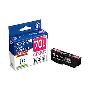 ジット 【リサイクル】 ［エプソン：ICM70L（マゼンタ増量）対応] リサイクルインクカートリッジ...