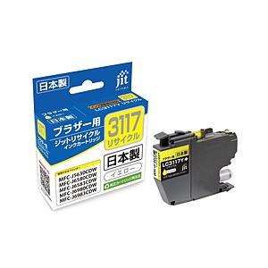 ジット 互換リサイクルインクカートリッジ [ブラザー LC3117Y] イエロー JIT-B3117...