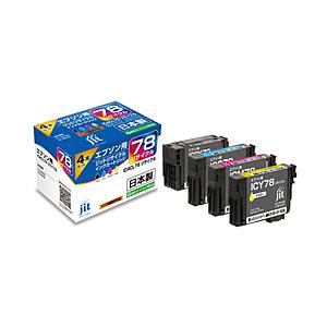 ジット JIT-E784P 互換リサイクルインクカートリッジ [エプソン IC4CL78] 4色