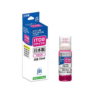 ジット 互換リサイクルインクボトル [エプソン IT08MA] 70ml マゼンタ JIT-EIT0...