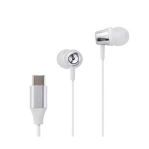 radius(ラディウス) イヤホン カナル型  シルバー HP-NEL11CS ［USB］