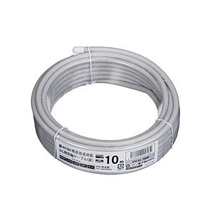 サン電子 アンテナケーブル 未加工/5C グレー S5CAL-10HP  グレー S5CAL10HP