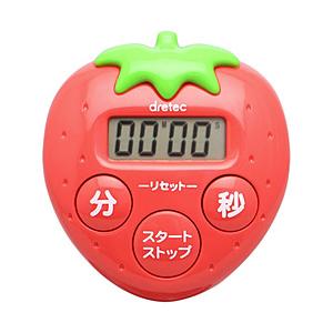 ドリテック キッチンタイマー いちごタイマー　T-564RD レッド
