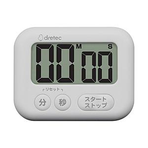 ドリテック 大画面タイマー シャボン ホワイト T-614WT [振込不可]