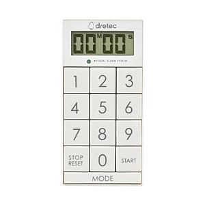 ドリテック デジタルタイマー スリムキューブ ホワイト T-617WT [振込不可]