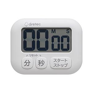 ドリテック 大画面タイマー 「ポポラ」  ホワイト T-623WT