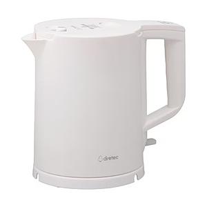 ドリテック 電気ケトル「ピタポット」  ホワイト PO-377WT ［0.8L］