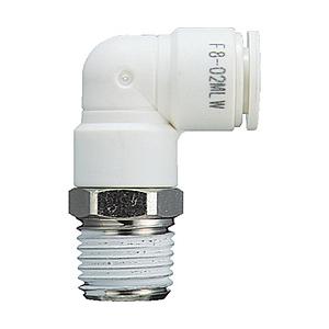 千代田通商 F12-03MLW チヨダ ファイブメイルエルボ W(白)12mm・R3/8