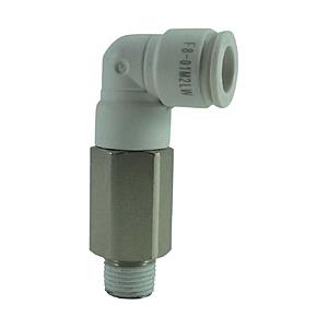 千代田通商 F8-01M2LW チヨダ ファイブロングメイルエルボ W(白)8mm・R1/8