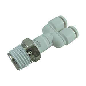 千代田通商 F4-02MYW チヨダ ファイブメイルブランチワイ W(白)4mm・R1/4