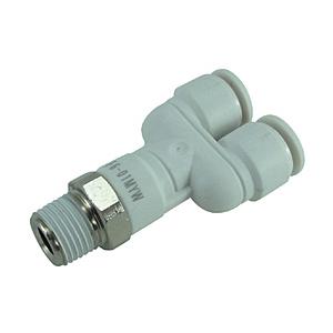 千代田通商 F6-01MYW チヨダ ファイブメイルブランチワイ W(白)6mm・R1/8