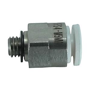 千代田通商 ファイブSUSメイルコネクタ 白 4mm・M5X0．8 FS4M5MW