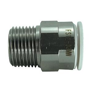 千代田通商 FS12-03MW チヨダ ファイブSUSメイルコネクタ 白 12mm・R3/8