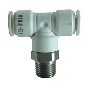 千代田通商 FS6-01MTW チヨダ ファイブSUSメイルブランチティ 白 6mm・R1/8