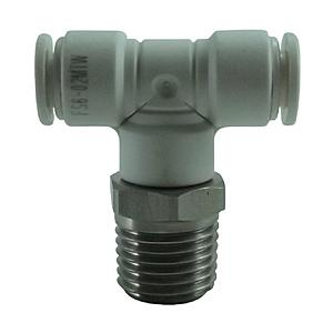 千代田通商 FS6-02MTW チヨダ ファイブSUSメイルブランチティ 白 6mm・R1/4