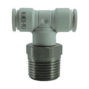 千代田通商 FS6-03MTW チヨダ ファイブSUSメイルブランチティ 白 6mm・R3/8