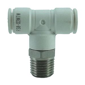 千代田通商 FS8-02MTW チヨダ ファイブSUSメイルブランチティ 白 8mm・R1/4