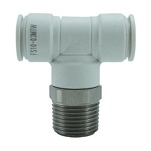 千代田通商 FS10-03MTW チヨダ ファイブSUSメイルブランチティ 白 10mm・R3/8