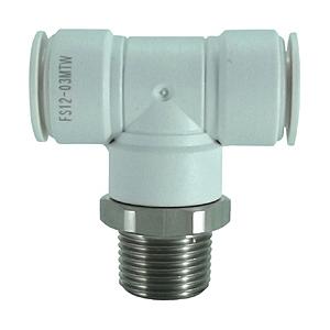 千代田通商 FS12-03MTW チヨダ ファイブSUSメイルブランチティ 白 12mm・R3/8