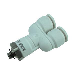 千代田通商 ファイブSUSメイルブランチワイ 白 6mm・M5X0．8 FS6M5MYW