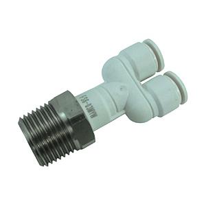 千代田通商 FS6-03MYW チヨダ ファイブSUSメイルブランチワイ 白 6mm・R3/8