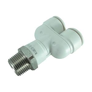 千代田通商 FS12-03MYW チヨダ ファイブSUSメイルブランチワイ 白 12mm・R3/8