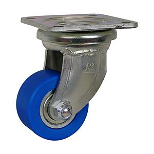 シシクアドクライス 低床超重荷重用キャスター 80径 ユニクロメッキ MC車輪 DHJ80UMC