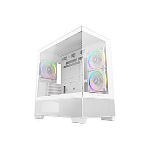 DEEPCOOL PCケース [Micro ATX /Mini-ITX] CG380 3F WH ホ...