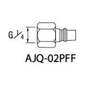 アネスト岩田 AJQ-02PFF アネスト岩田 クイックジョイント(プラグ)