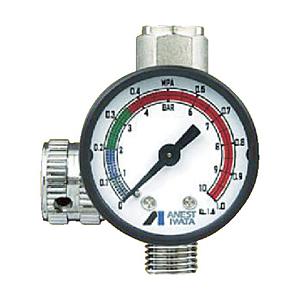 アネスト岩田 AJR-02S-VG アネスト岩田 ストレートタイプ手元圧力計