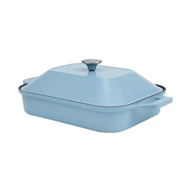 TTS Dr.HOWS グリルパン Brio ブルー [幅約40cm×奥行約25.6cm/IH対応]...