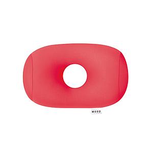 MOGU 【ビーズクッション】ポータブルホールピロー  レッド