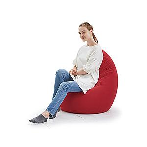 MOGU 【ビーズソファ】たまごソファ  レッド
