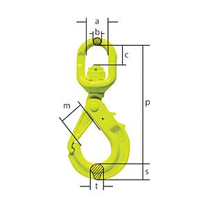 マーテック マーテック　グリップラッチスイベルフック　ＬＢＫ−１６   LBK-16-10