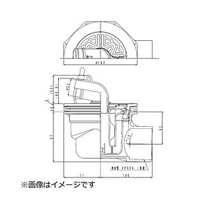 Panasonic(パナソニック) 洗濯機防水フロアー用トラップ　横抜きタイプ GB891