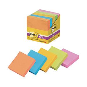 3Mジャパン ポスト・イット　強粘着　50X50mm　90枚X5パッド　5色混色
