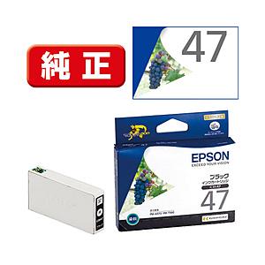 EPSON(エプソン) 【純正】 ICBK47 純正プリンターインク Colorio（カラリオ） ブ...