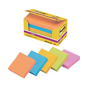 3Mジャパン ポスト・イット　強粘着　50X50mm　90枚X10パッド　5色混色