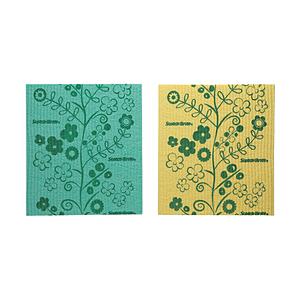 3Mジャパン スコッチ・ブライト　セルロースクロス　ミント＆イエロー　2枚入り