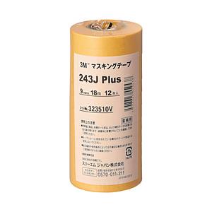 3Mジャパン 3M　マスキングテープ　243J　Plus　9mmX18m　12巻入り 243J 9