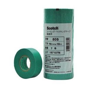 3Mジャパン 3M　マスキングテープ（粗面用）　21mmX18m　6巻入 80S 21X18