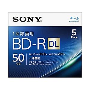 SONY(ソニー) 5BNR2VJPS4 録画用BD-R SONY ホワイト [5枚 /50GB /...