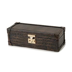 ロイヤルハウゼン Royal hausen ロイヤルハウゼン 腕時計収納ケース 牛革クロコ型押し ブ...