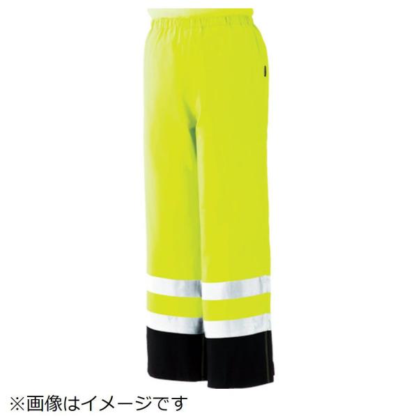 ミドリ安全 ミドリ安全　雨衣　レインベルデＮ　高視認仕様　下衣　蛍光イエロー　３Ｌ