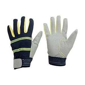 ミドリ安全 ミドリ安全　耐切創性　防火手袋　（人工皮革・滑り止めタイプ）　S MTK-500-NV-...