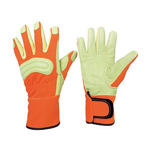 ミドリ安全 ミドリ安全　消防・レンジャー用　防火手袋　（豚革補強タイプ）　M MK-FM-2-OR-...