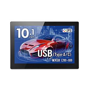 CENTURY(センチュリー) USB-A＋USB-C接続 PCモニター plus one Touch USB ブラック LCD-10000UT3 ［10.1型 /WXGA(1280×800） /ワイド］